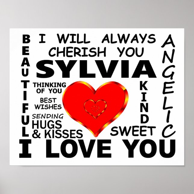 Poster Sylvia I Love You (Devant)
