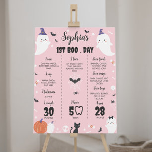 Poster Symbole 1er anniversaire de la Fille Rose