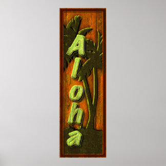 Poster Symbole Aloha