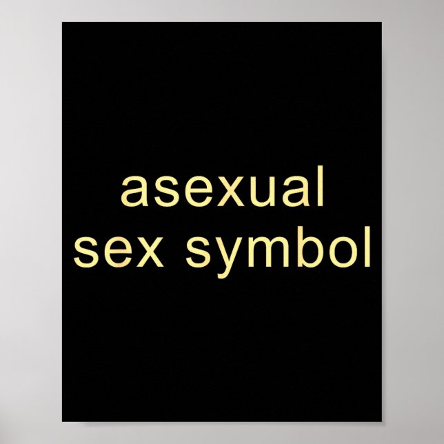 Poster Symbole aual drôle de fierté Lgbtq Ace  (Devant)