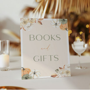 Poster Symbole Baby shower citrouille Livres Et Cadeaux