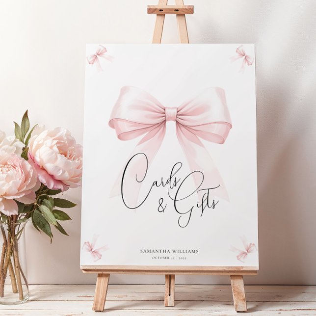 Poster Symbole Baby shower de la ceinture rose Coquette (Créateur téléchargé)