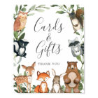 Symbole Baby shower des cartes et cadeaux pour ani