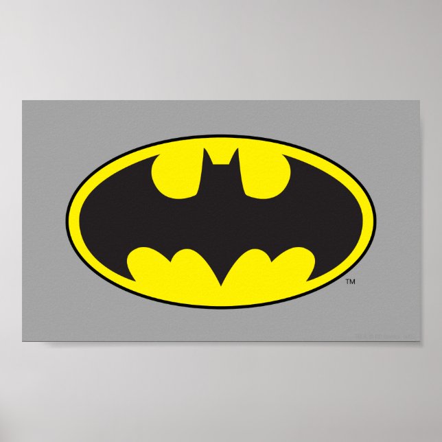 Poster Symbole Batman | Logo Oval de chauve-souris (Devant)