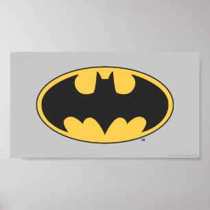 Poster Symbole Batman Logo ovale
