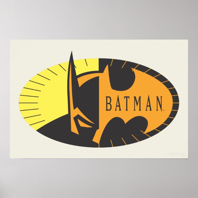 Poster Symbole Batman | Logo Silhouette (Devant)