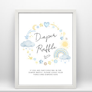 Poster Symbole Boho Baby Boy Douche Chevalier Raffle