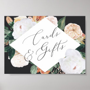 Poster Symbole Boho Blooms Cartes de Mariage & Cadeaux