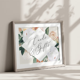Poster Symbole Boho Blooms Cartes de Mariage & Cadeaux