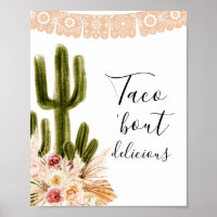 Symbole Boho Cactus Taco 'Bout délicieux