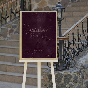 Poster Symbole Boho Céleste Soleil et Lune Bridal Brunch