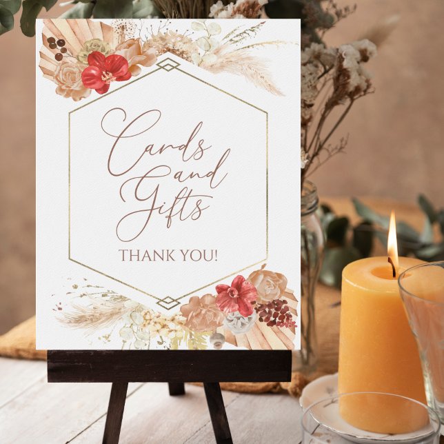 Poster Symbole Boho Floral Fêtes des mariées Cartes Et Ca (Créateur téléchargé)