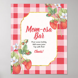 Poster SYMBOLE BREYER Sweet Baby shower Girl Momosa Bar