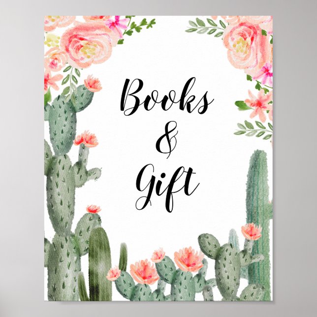 Poster Symbole Cactus Green Baby Books and Gifts (Devant)