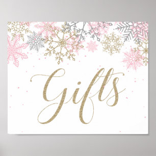 Poster Symbole cadeau Winter Wonderland