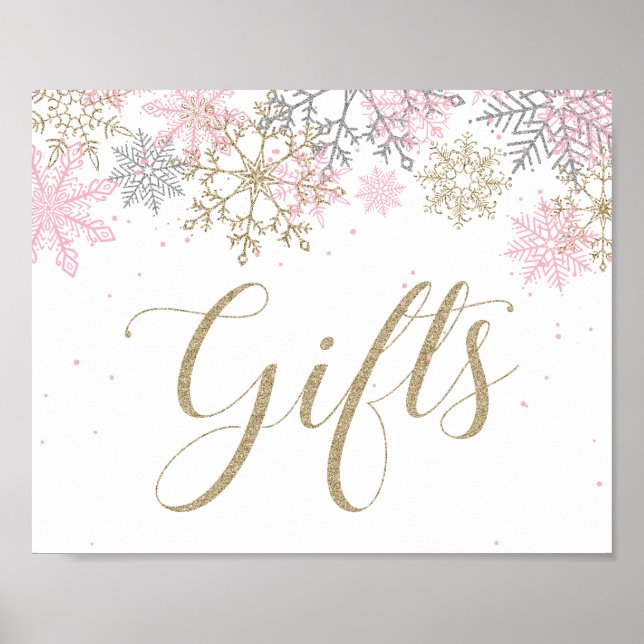 Poster Symbole cadeau Winter Wonderland (Devant)