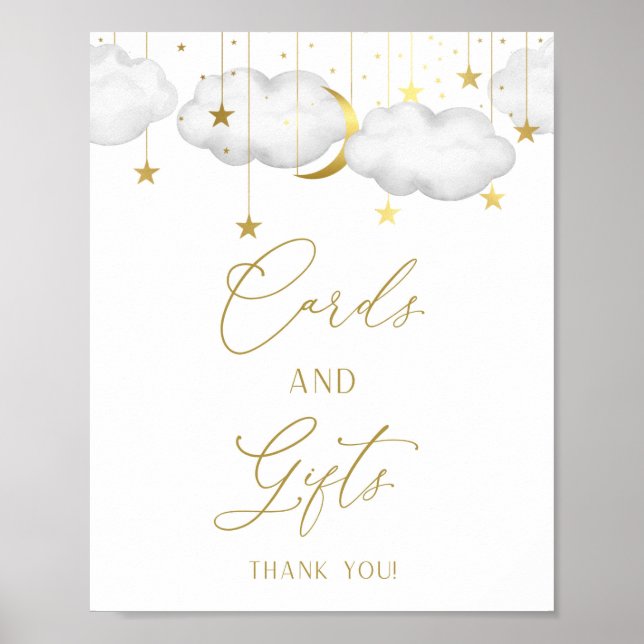 Poster Symbole, cartes et cadeaux baby showers (Devant)