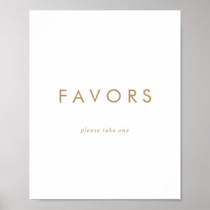 Poster Symbole Chic Gold Typographie Mariage Faveurs