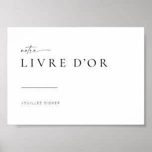 Poster Symbole Chic + Moderne Mariage Français