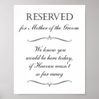 Symbole commémoratif Mère du Ciel Groom Réservé