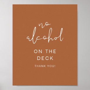 Poster SYMBOLE CORIANDER Boho Terracotta Pas d'alcool