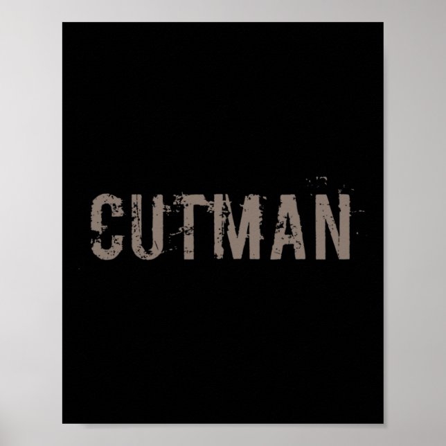 Poster SYMBOLE Cutman Tee For Funny Boxer Cutman (Devant)