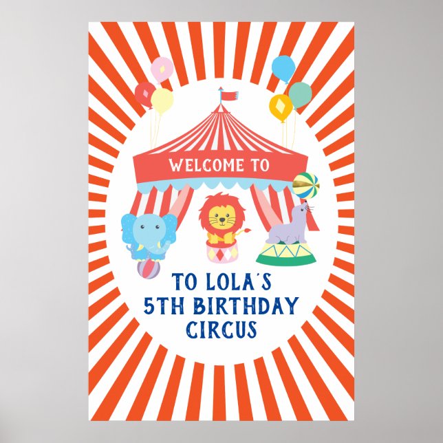 Poster Symbole d'accueil de la fête du cirque, Carnaval (Devant)