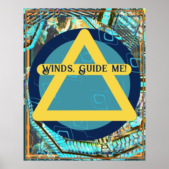 Poster Symbole d'air du guide des vents (Devant)