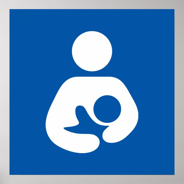Poster Symbole d'allaitement (Devant)