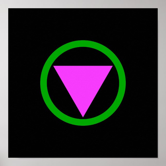 Poster Symbole d'allié droit (Devant)