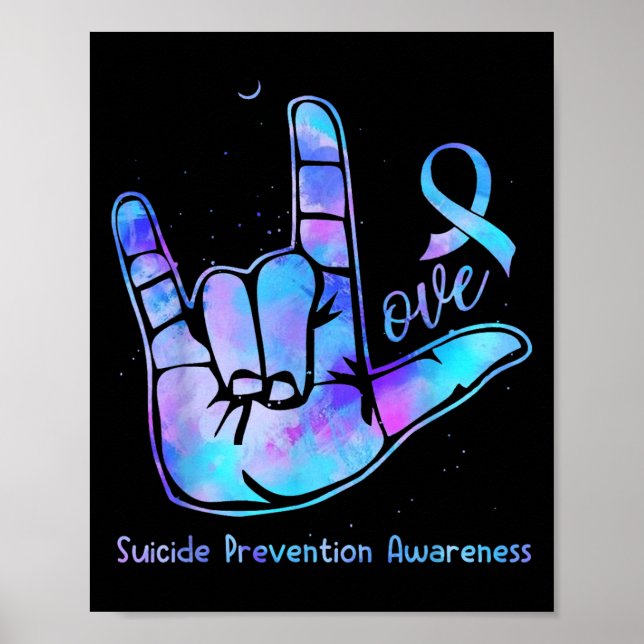 Poster Symbole d'amour Semaine de sensibilisation à la pr (Devant)