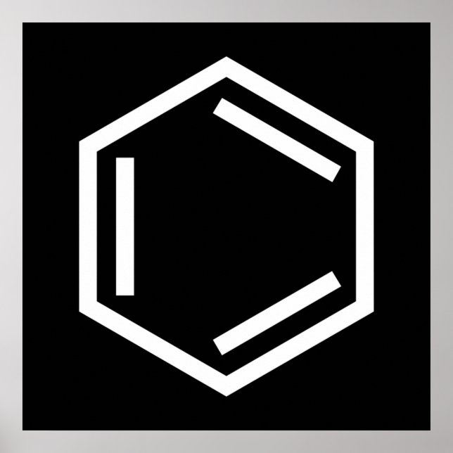 POSTER SYMBOLE D'ANNEAU BENZENE (Devant)