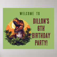 Symbole d'anniversaire de Dinosaur Rawr