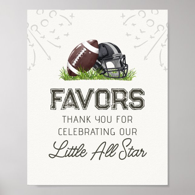 Poster Symbole d'anniversaire de Football Little All Star (Devant)
