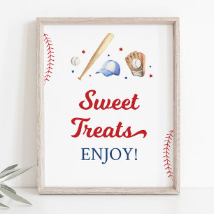 Poster Symbole d'anniversaire de la fête de baseball Rook