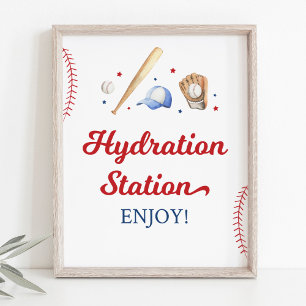 Poster Symbole d'anniversaire de la station d'hydratation