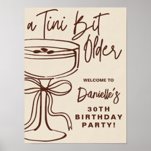Poster Symbole d'anniversaire de l'Espresso Martini un pe