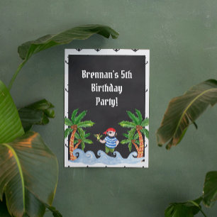 Poster Symbole d'anniversaire du Pirate Fun