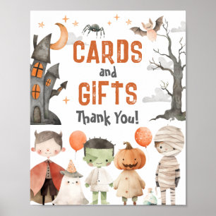Poster Symbole d'anniversaire éffrayant d'Halloween