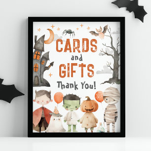 Poster Symbole d'anniversaire éffrayant d'Halloween