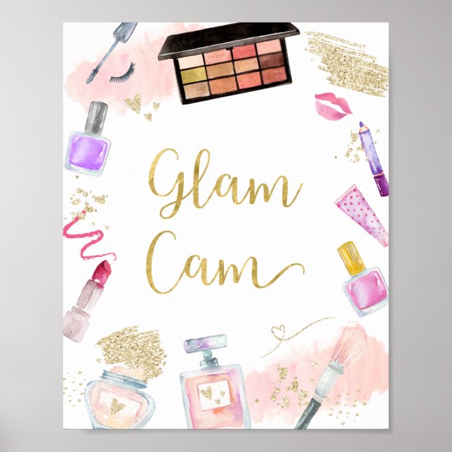 Poster Symbole d'anniversaire Glam Cam Glitz & Glam Spa (Devant)
