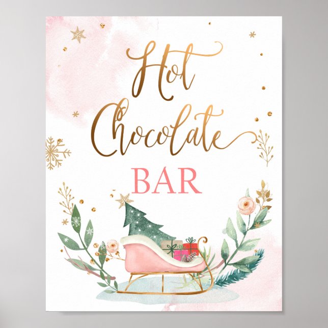 Poster Symbole d'anniversaire Hot Chocolate Bar Cocoa Sle (Devant)