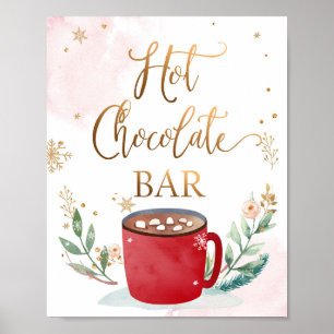 Poster Symbole d'anniversaire Hot Chocolate Bar Cocoa Swe