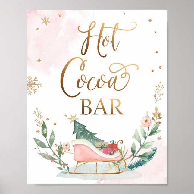 Poster Symbole d'anniversaire Hot Cocoa Bar Chocolate Sle (Devant)