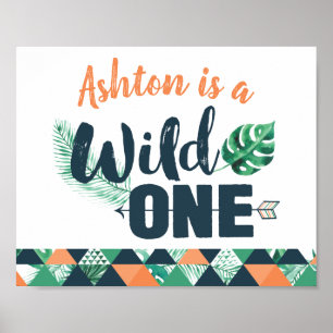 Poster Symbole d'anniversaire Wild ONE