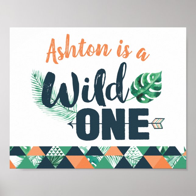 Poster Symbole d'anniversaire Wild ONE (Devant)