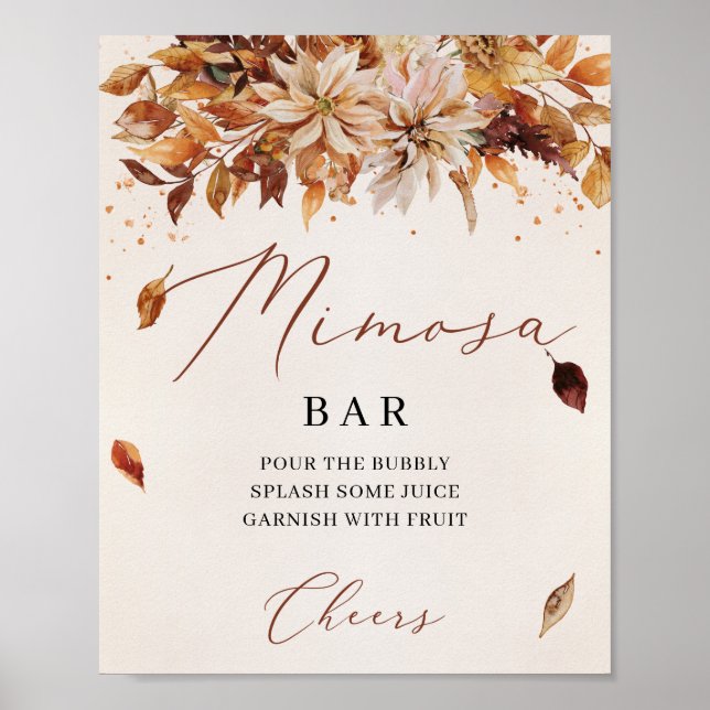 Poster Symbole d'automne FLowers Orange Marigold Mimosa B (Devant)