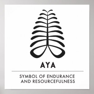 Poster Symbole d'AYA de la résistance et de