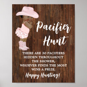 Poster SYMBOLE DE Baby shower DE CHASSE DE Pacifique AA C