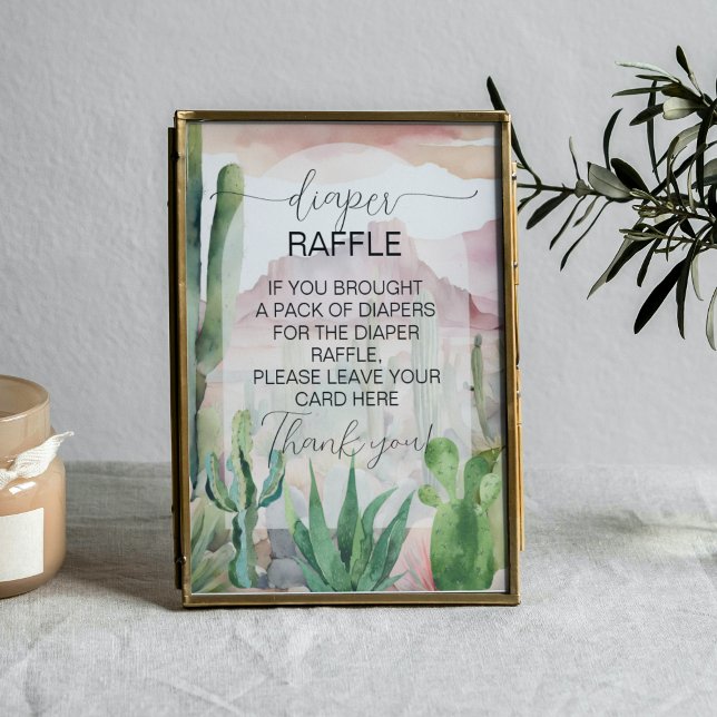 Poster Symbole de Baby shower de chaudière Boho Desert Ca (Créateur téléchargé)